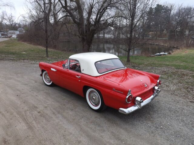1955 Red Ford Thunderbird Convertible
