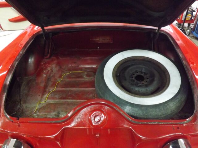 1955 Red Ford Thunderbird Convertible