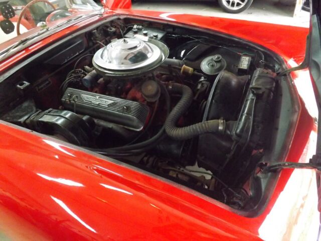 1955 Red Ford Thunderbird Convertible