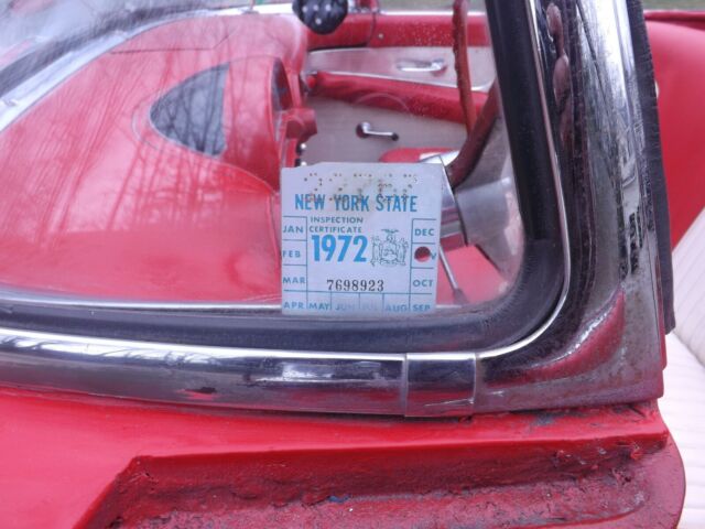 1955 Red Ford Thunderbird Convertible