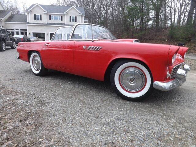 1955 Red Ford Thunderbird Convertible