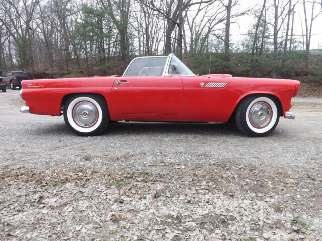 1955 Red Ford Thunderbird Convertible