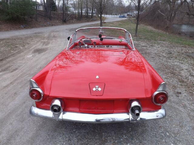 1955 Red Ford Thunderbird Convertible