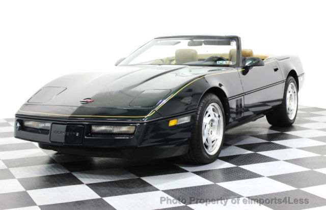 1990 POLO GREEN Chevrolet Corvette Convertible