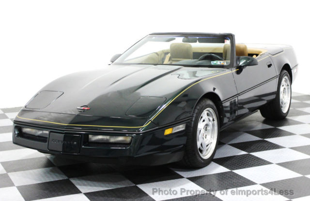 1990 POLO GREEN Chevrolet Corvette Convertible