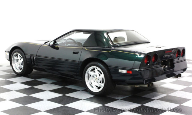 1990 POLO GREEN Chevrolet Corvette Convertible