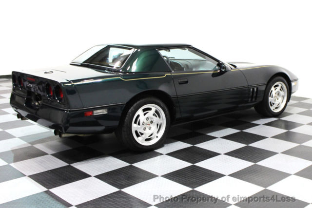 1990 POLO GREEN Chevrolet Corvette Convertible