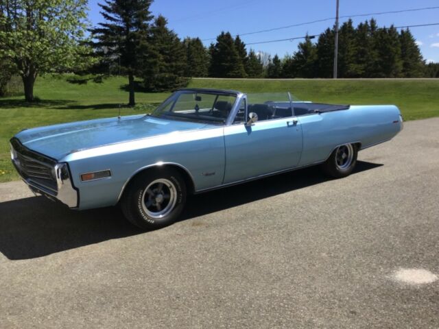 1970 Blue Chrysler Newport Convertible
