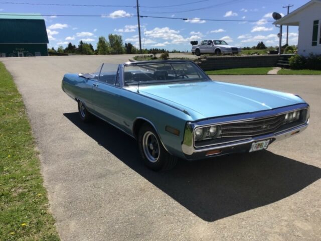 1970 Blue Chrysler Newport Convertible