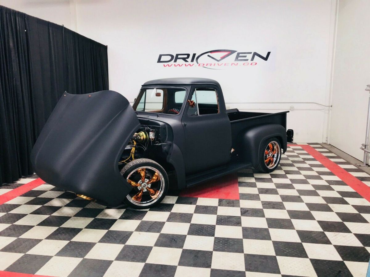 1955 Black Ford F-100 Standard Cab Pickup