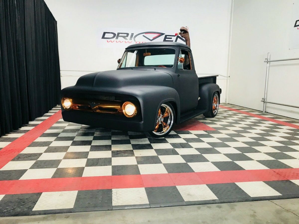 1955 Black Ford F-100 Standard Cab Pickup