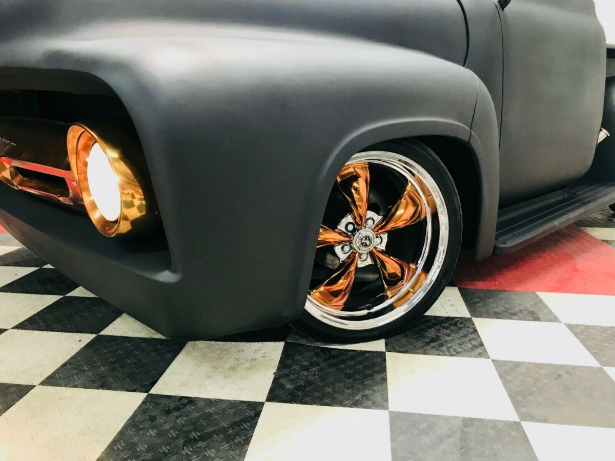 1955 Black Ford F-100 Standard Cab Pickup