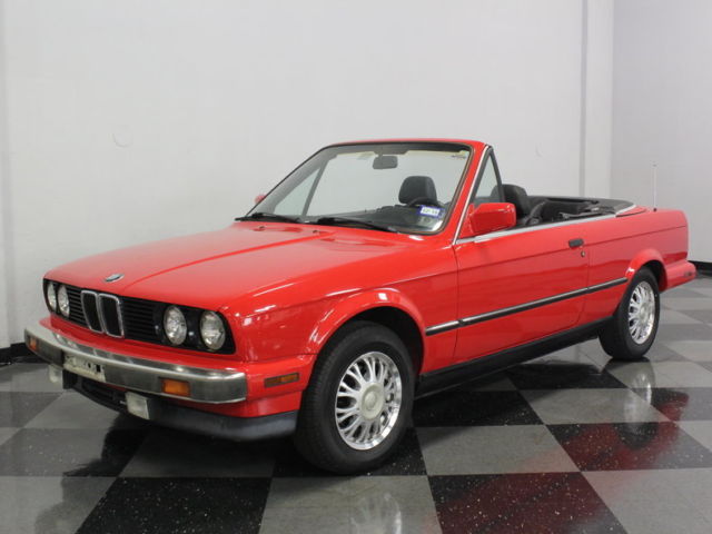 1990 Red BMW 3-Series Convertible