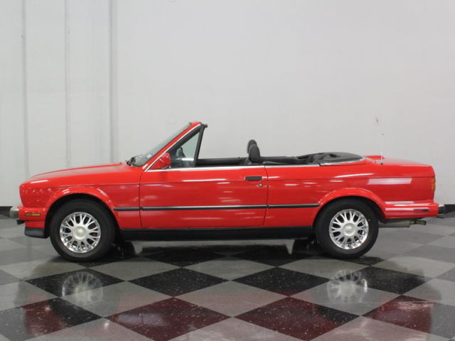 1990 Red BMW 3-Series Convertible