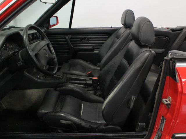 1990 Red BMW 3-Series Convertible