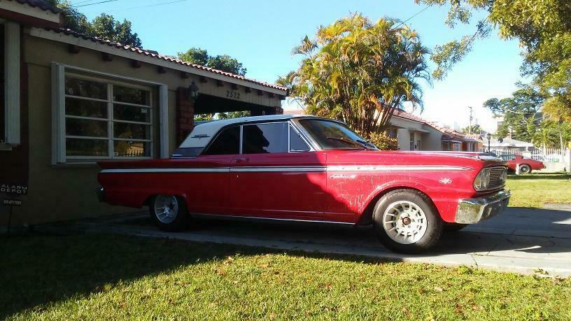 1963 Red Ford Fairlane Coupe