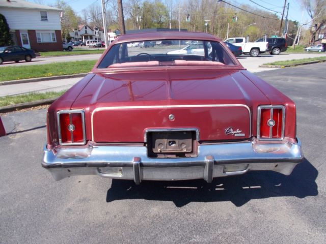 1975 Maroon Chrysler Cordoba Coupe