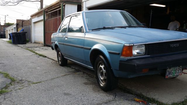 1982 Blue Toyota Corolla Coupe