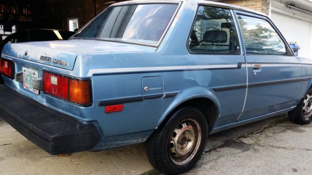 1982 Blue Toyota Corolla Coupe