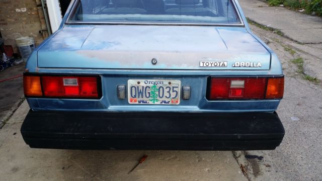 1982 Blue Toyota Corolla Coupe