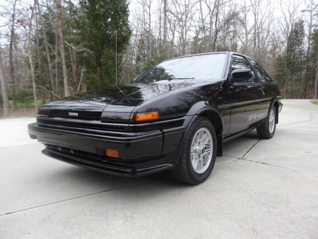 1986 Black Toyota Corolla