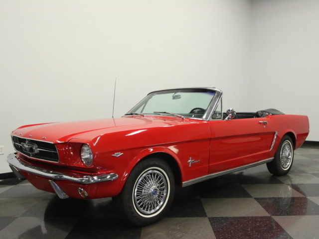 1965 Red Ford Mustang Convertible