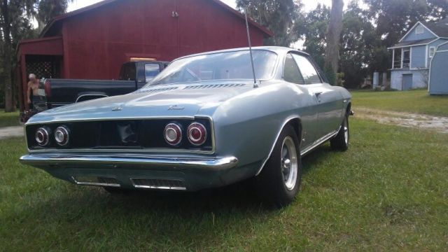 1965 silver blue Chevrolet Corvair Coupe