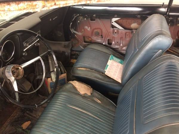 1965 silver blue Chevrolet Corvair Coupe