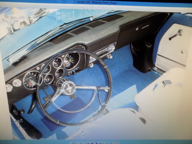 1965 65 Corvair Mist Blue Chevrolet Corvair Convertible