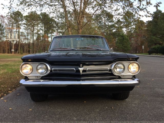 1962 Black Chevrolet Corvair Convertible