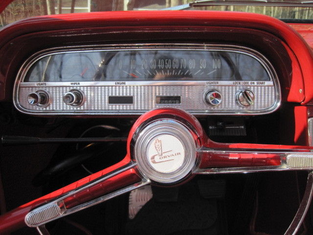 1962 Black Chevrolet Corvair Convertible