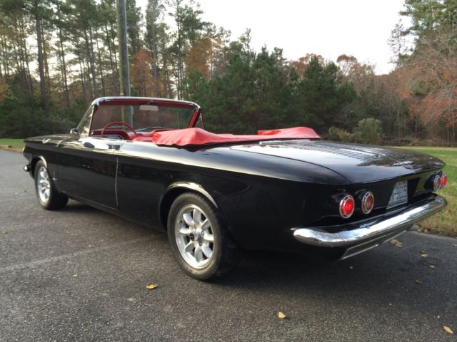 1962 Black Chevrolet Corvair Convertible