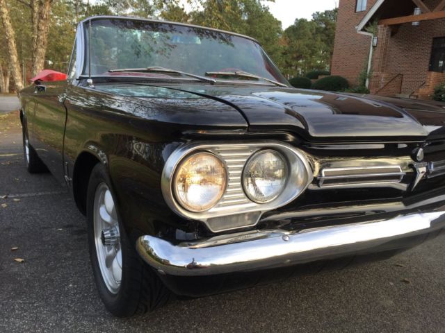 1962 Black Chevrolet Corvair Convertible