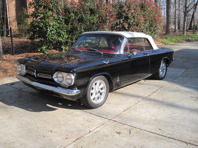 1962 Black Chevrolet Corvair Convertible