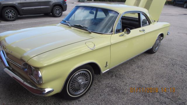 1964 Yellow Chevrolet Corvair Coupe