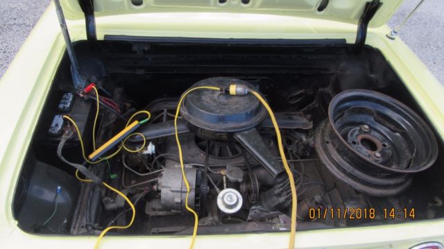 1964 Yellow Chevrolet Corvair Coupe