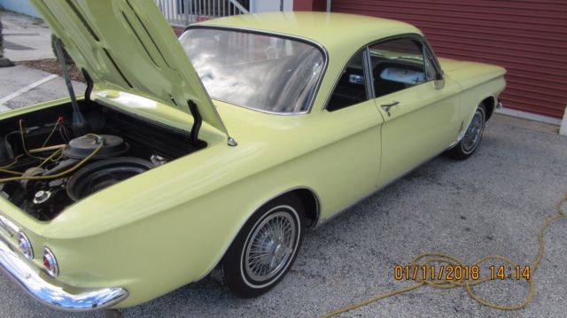 1964 Yellow Chevrolet Corvair Coupe