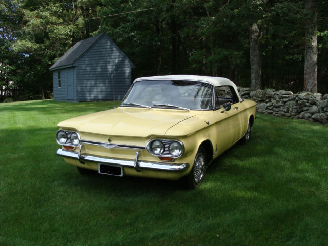 1964 Yellow Chevrolet Corvair Convertible