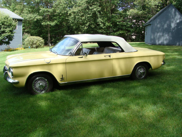 1964 Yellow Chevrolet Corvair Convertible