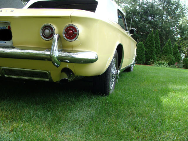 1964 Yellow Chevrolet Corvair Convertible