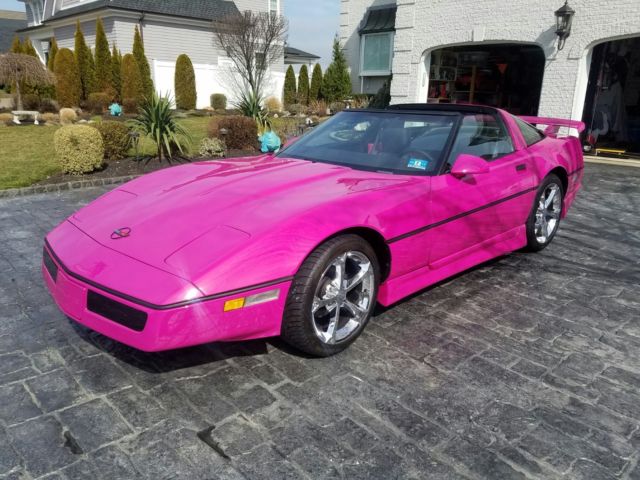 1985 Pink Chevrolet Corvette Fastback
