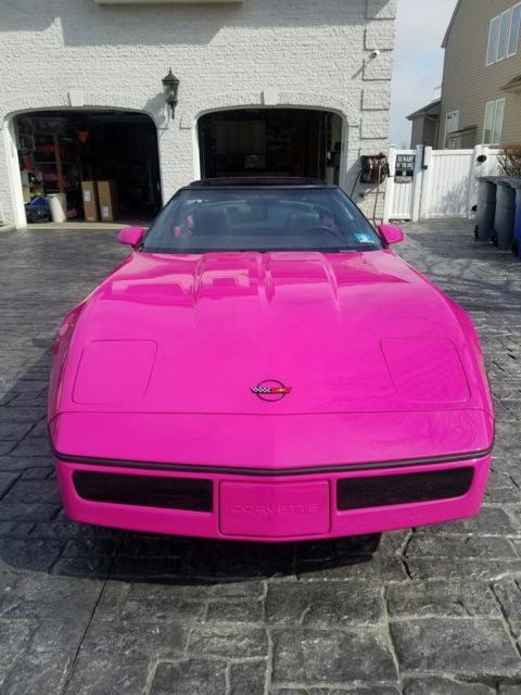 1985 Pink Chevrolet Corvette Fastback