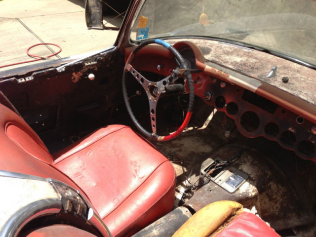 1957 Black Chevrolet Corvette Convertible