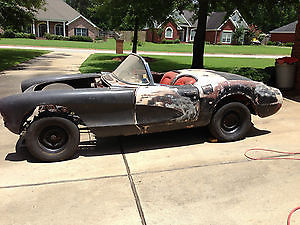 1957 Black Chevrolet Corvette Convertible