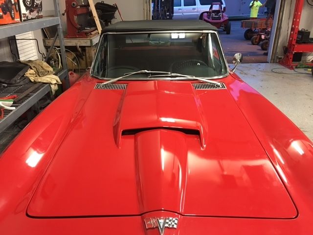 1963 Red Chevrolet Corvette Convertible