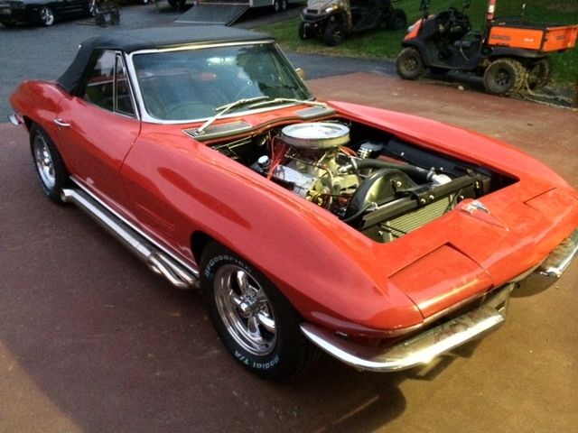 1963 Red Chevrolet Corvette Convertible
