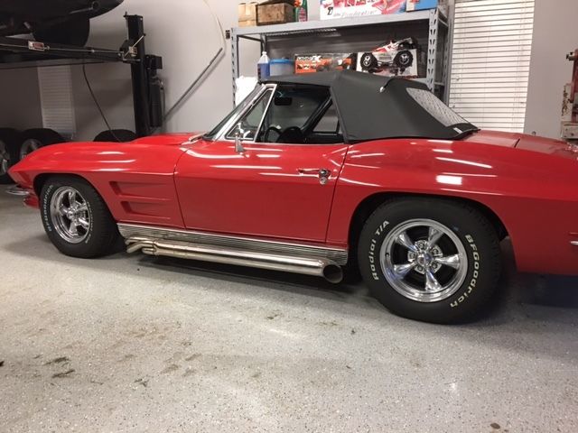 1963 Red Chevrolet Corvette Convertible