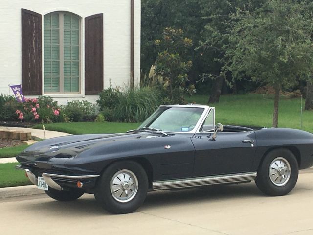 1964 Blue Chevrolet Corvette Convertible