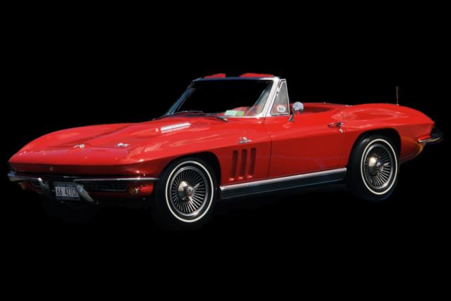 1966 Red Chevrolet Corvette Convertible
