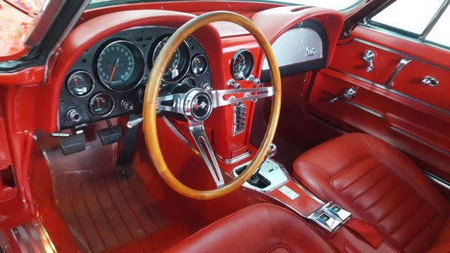 1966 Red Chevrolet Corvette Convertible